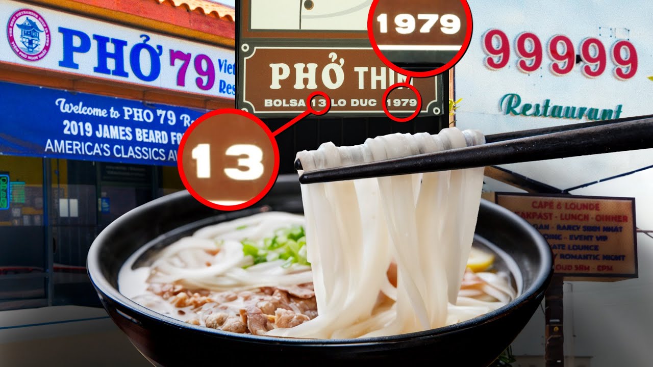 Why Do So Many Pho Shops Have Numbers In Their Name?